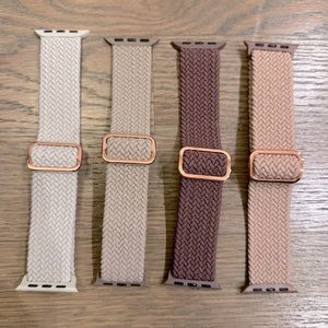 Never Worn Braided Apple Watch Band Set